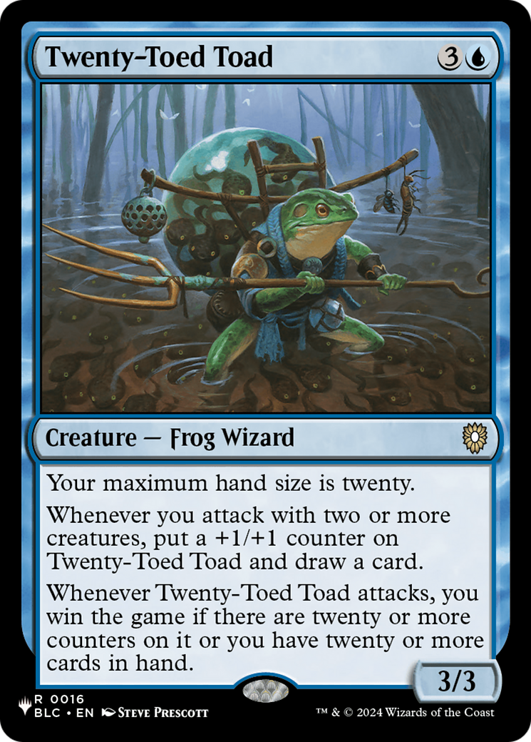 Twenty-Toed Toad [The List] | Mindsight Gaming