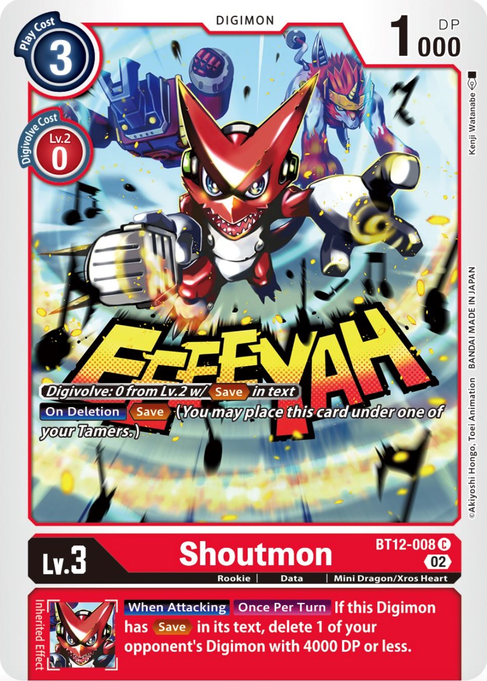 Shoutmon [BT12-008] [Across Time] | Mindsight Gaming