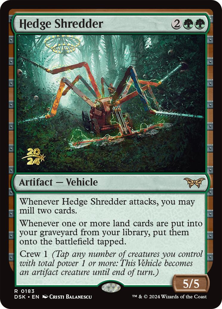 Hedge Shredder [Duskmourn: House of Horror Prerelease Promos] | Mindsight Gaming