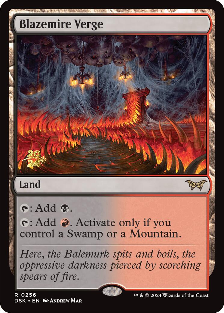 Blazemire Verge [Duskmourn: House of Horror Prerelease Promos] | Mindsight Gaming