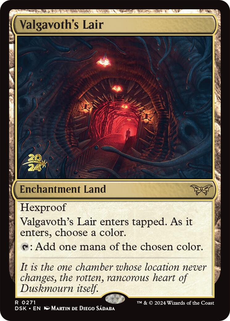 Valgavoth's Lair [Duskmourn: House of Horror Prerelease Promos] | Mindsight Gaming