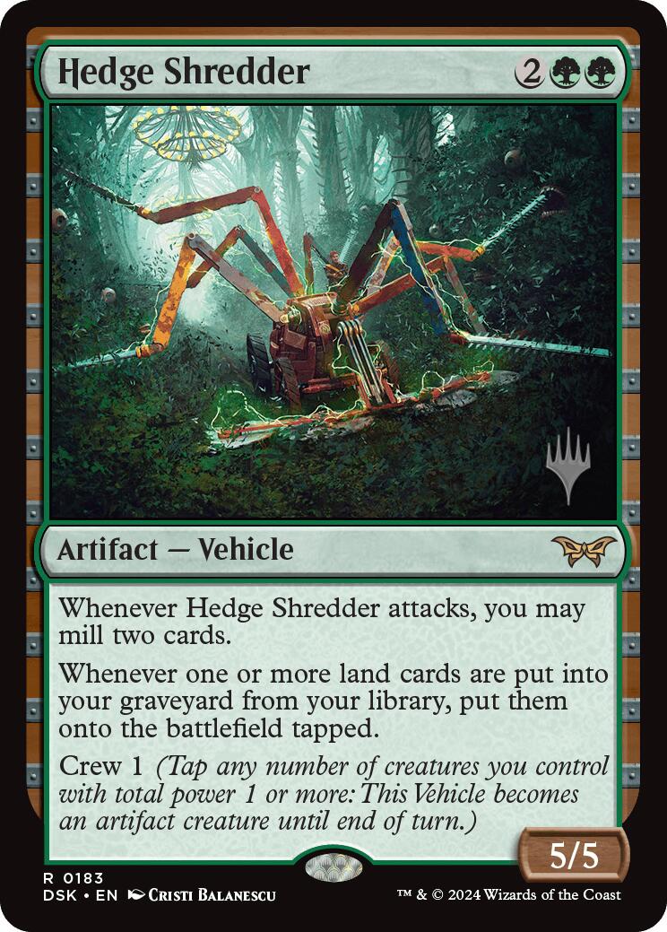 Hedge Shredder [Duskmourn: House of Horror Promos] | Mindsight Gaming