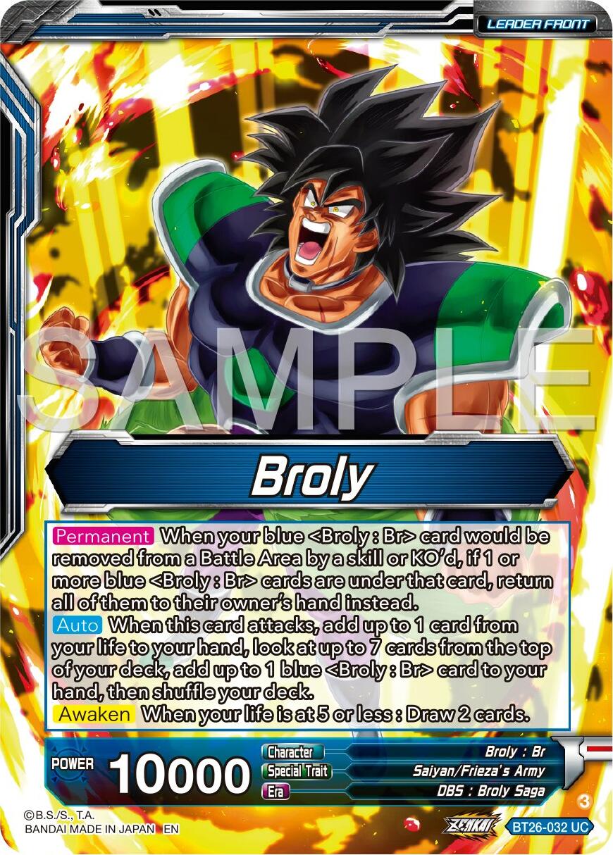 Broly // SS Broly, Full-Power Explosion (BT26-032) [Ultimate Advent] | Mindsight Gaming