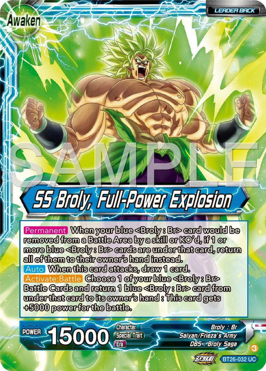 Broly // SS Broly, Full-Power Explosion (BT26-032) [Ultimate Advent] | Mindsight Gaming