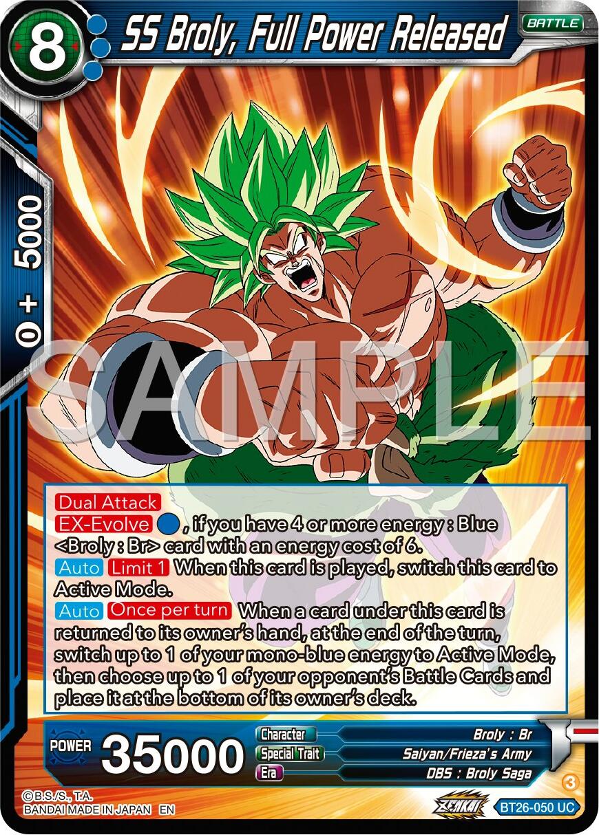 SS Broly, Full Power Released (BT26-050) [Ultimate Advent] | Mindsight Gaming