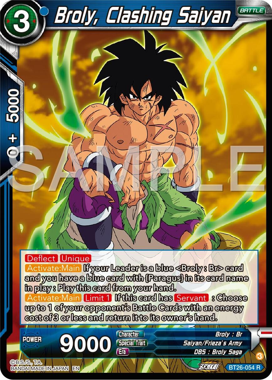 Broly, Clashing Saiyan (BT26-054) [Ultimate Advent] | Mindsight Gaming