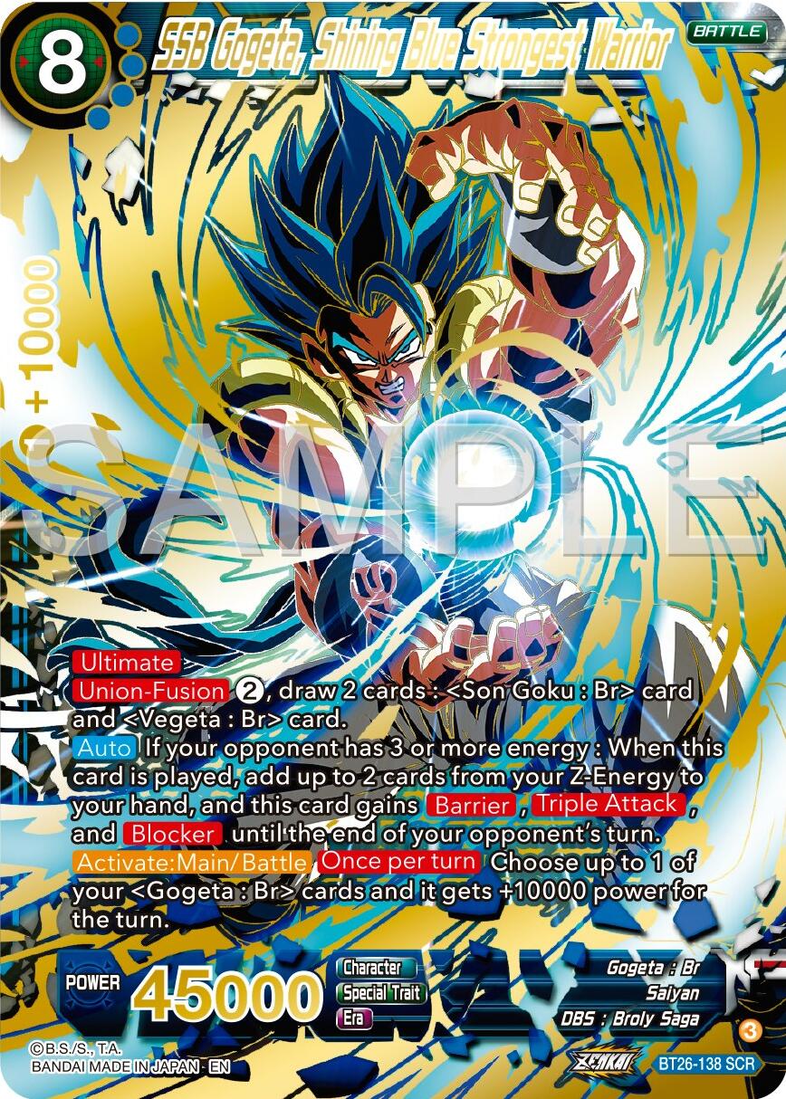 SSB Gogeta, Shining Blue Strongest Warrior (BT26-138) [Ultimate Advent] | Mindsight Gaming