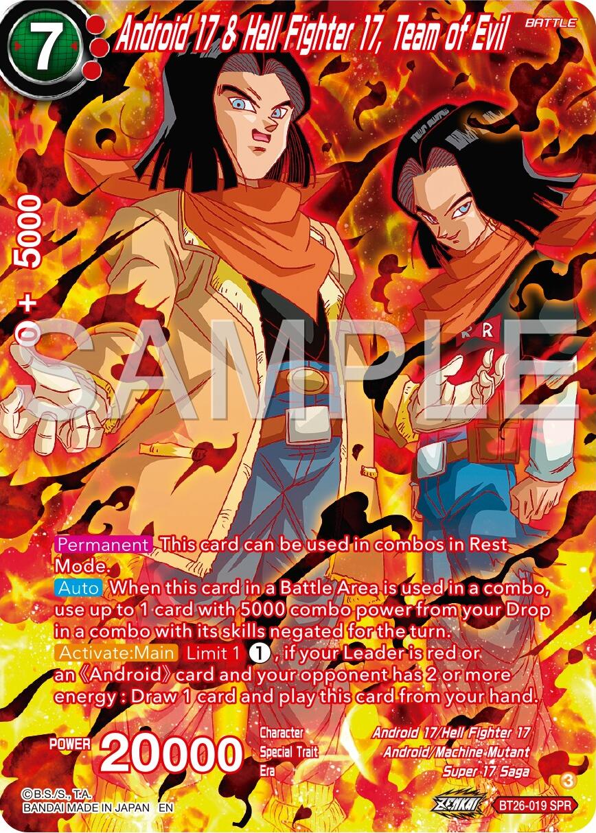 Android 17 & Hell Fighter 17, Team of Evil (SPR) (BT26-019) [Ultimate Advent] | Mindsight Gaming