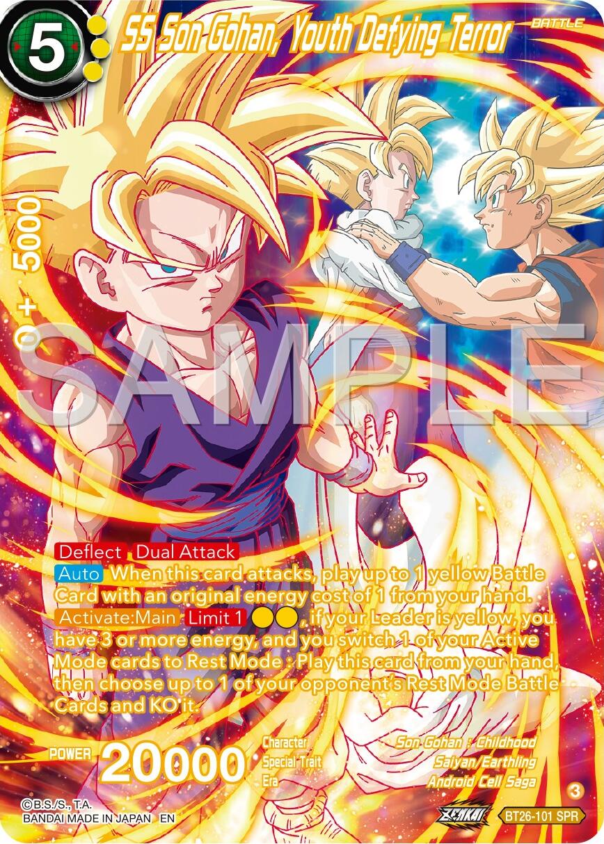 SS Son Gohan Youth Defying Terror (SPR) (BT26-101) [Ultimate Advent] | Mindsight Gaming