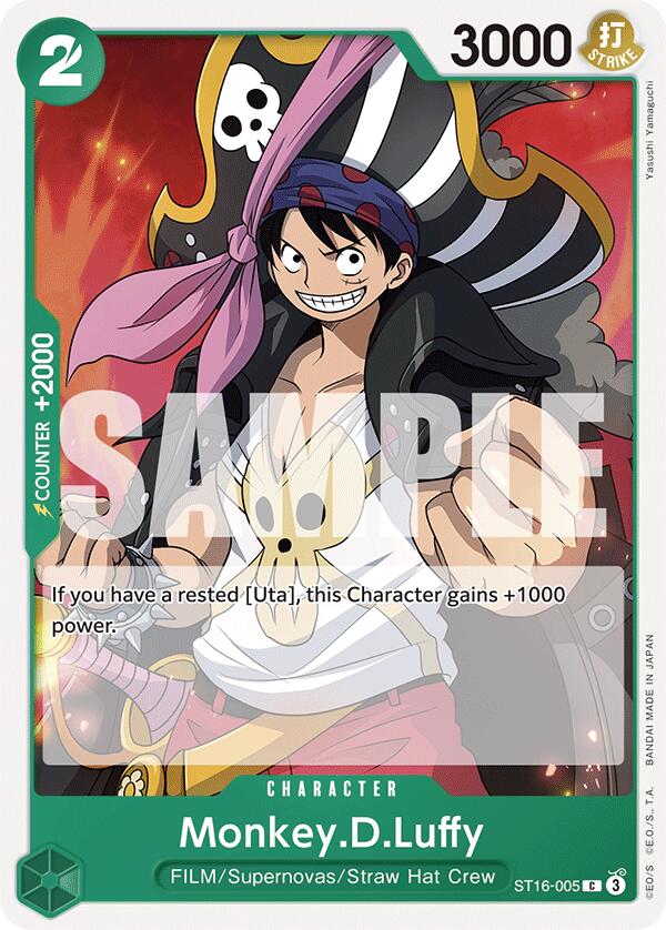 Monkey.D.Luffy [Starter Deck: GREEN Uta] | Mindsight Gaming