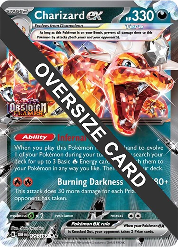 Charizard ex (125/197 - Jumbo Card) [Scarlet & Violet: Obsidian Flames] | Mindsight Gaming