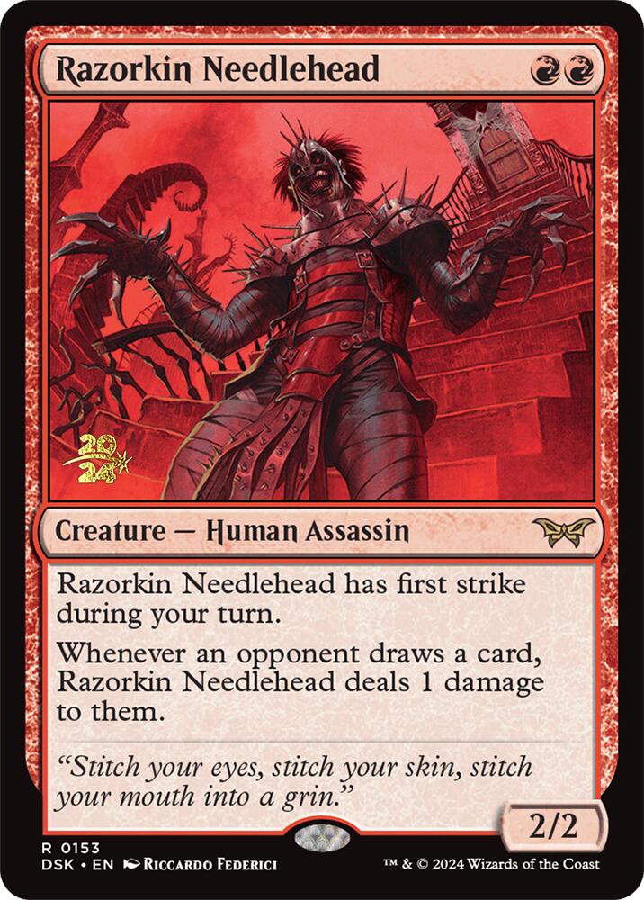 Razorkin Needlehead [Duskmourn: House of Horror Prerelease Promos] | Mindsight Gaming