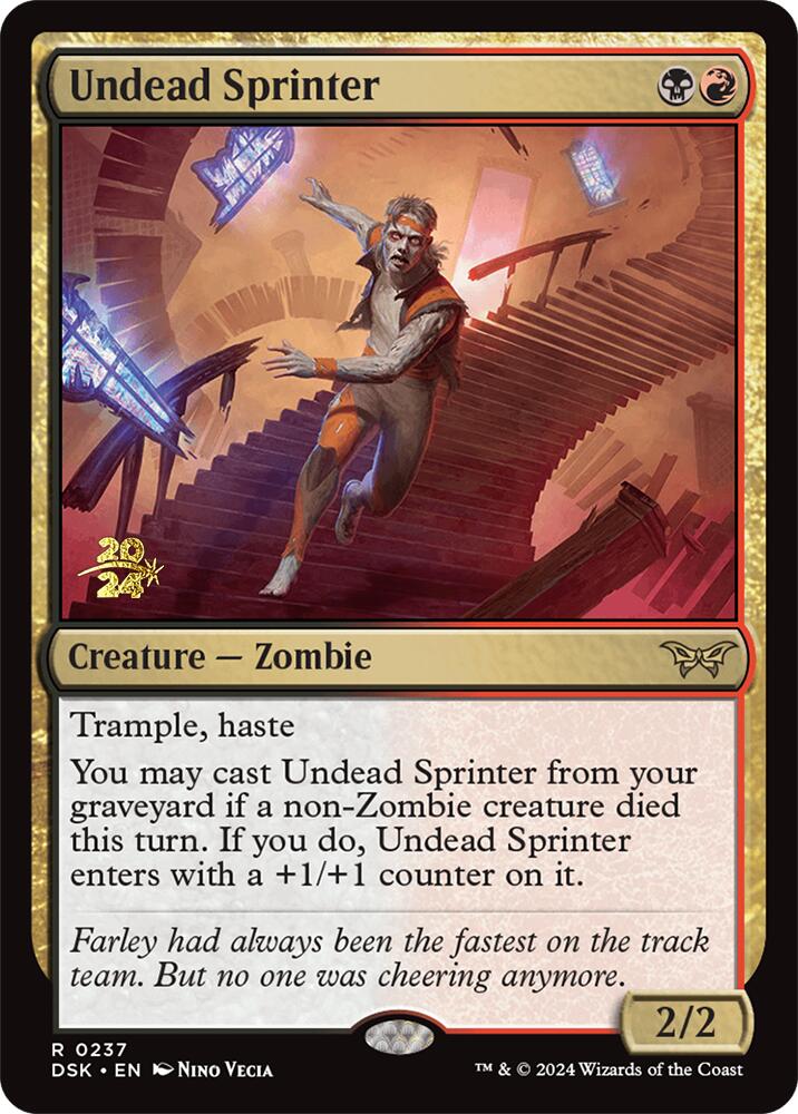 Undead Sprinter [Duskmourn: House of Horror Prerelease Promos] | Mindsight Gaming