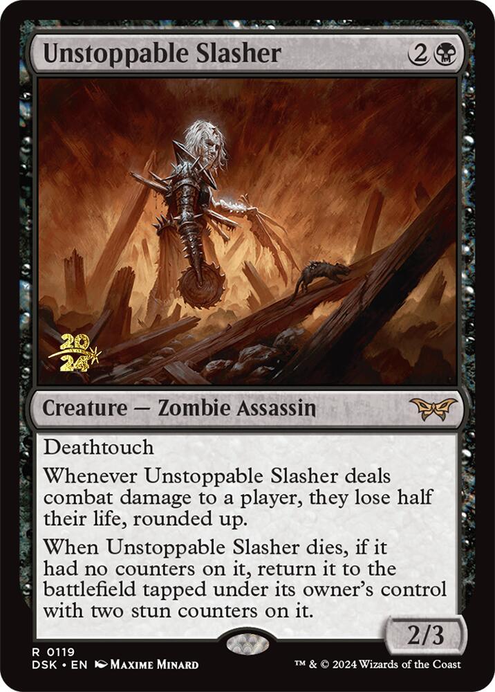 Unstoppable Slasher (0119) [Duskmourn: House of Horror Prerelease Promos] | Mindsight Gaming