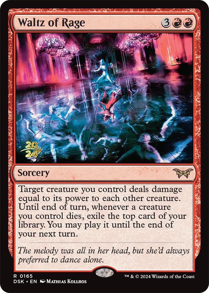 Waltz of Rage [Duskmourn: House of Horror Prerelease Promos] | Mindsight Gaming