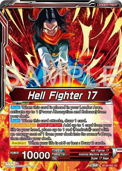 Hell Fighter 17 // Super 17, Anti-Saiyan Killing Machine (Alternate Art) (BT26-002) [Ultimate Advent] | Mindsight Gaming