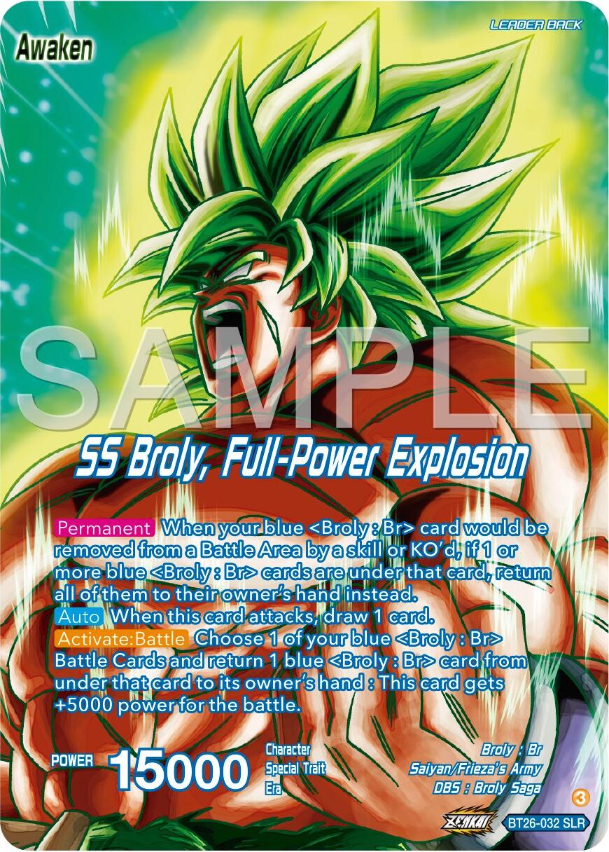 Broly // SS Broly, Full-Power Explosion (Alternate Art) (BT26-032) [Ultimate Advent] | Mindsight Gaming