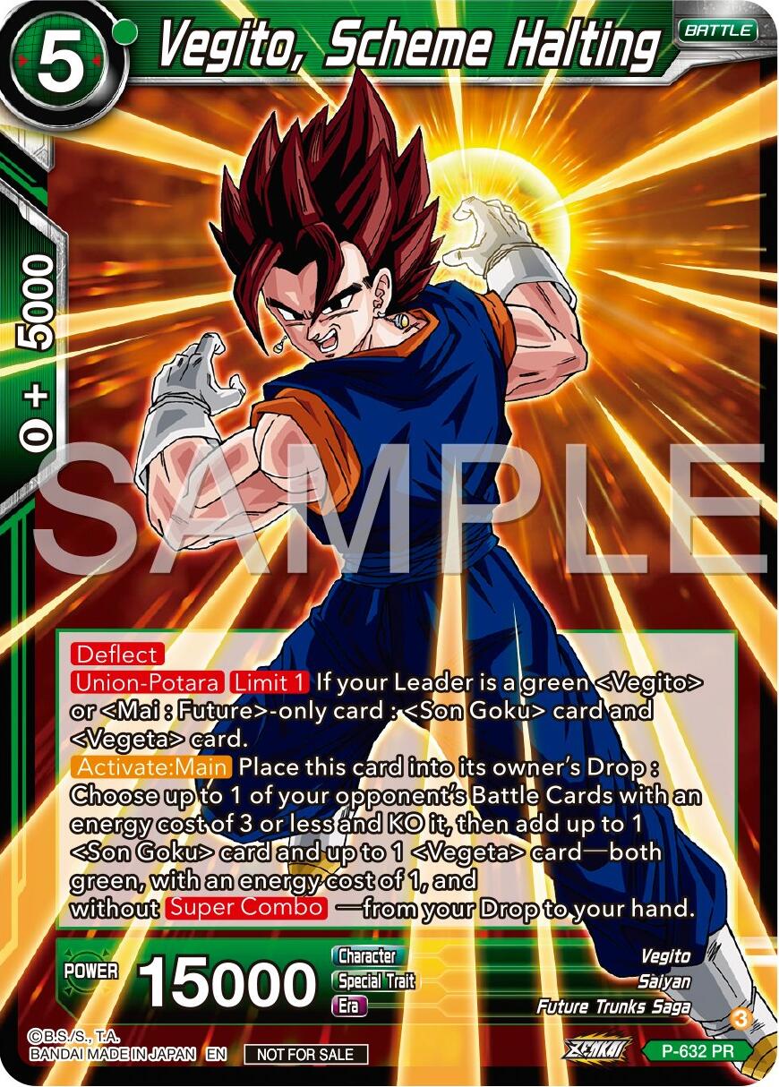 Vegito, Scheme Halting (Zenkai Series Tournament Pack Vol.9) (P-632) [Promotion Cards] | Mindsight Gaming