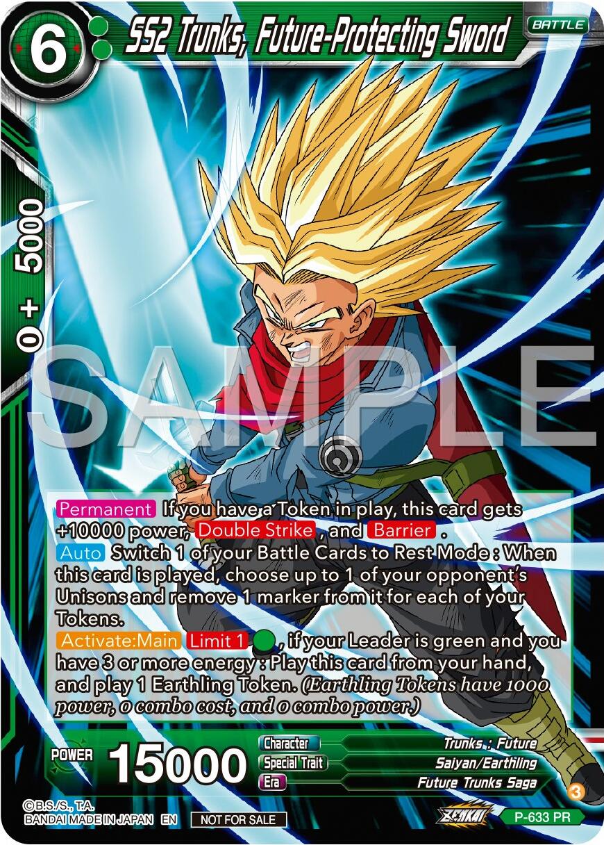 SS2 Trunks, Future-Protecting Sword (Zenkai Series Tournament Pack Vol.9) (P-633) [Promotion Cards] | Mindsight Gaming