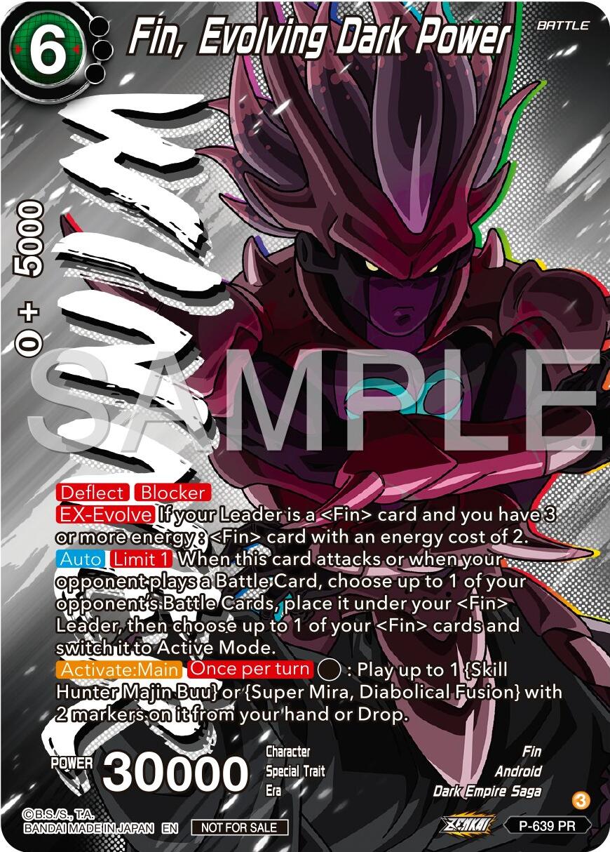 Fin, Evolving Dark Power (Zenkai Series Tournament Pack Vol.9) (Winner) (P-639) [Promotion Cards] | Mindsight Gaming