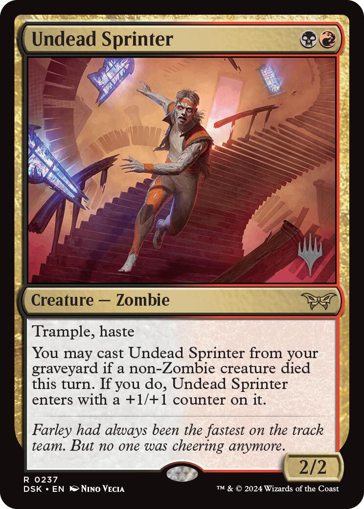 Undead Sprinter [Duskmourn: House of Horror Promos] | Mindsight Gaming