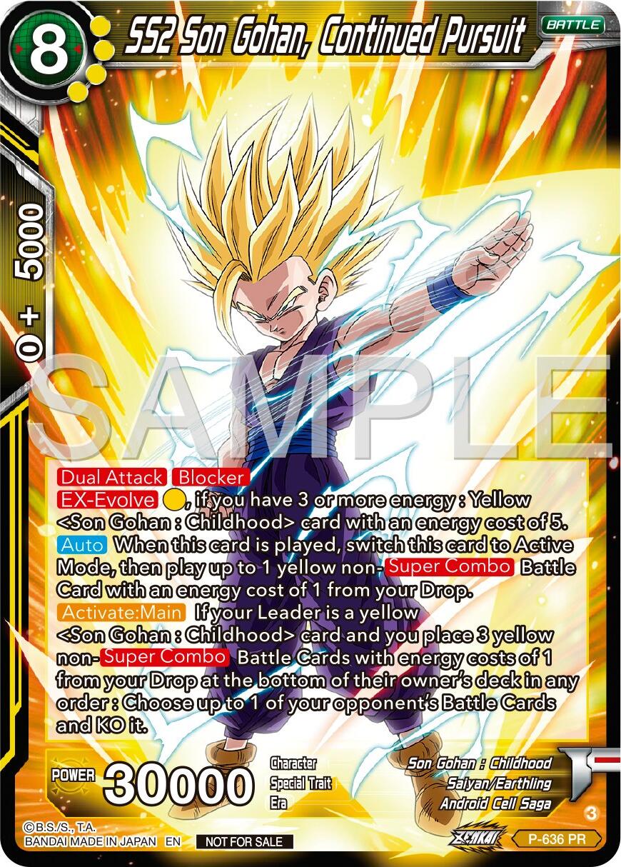 SS2 Son Gohan, Continued Pursuit (Zenkai Series Tournament Pack Vol.9) (P-636) [Promotion Cards] | Mindsight Gaming