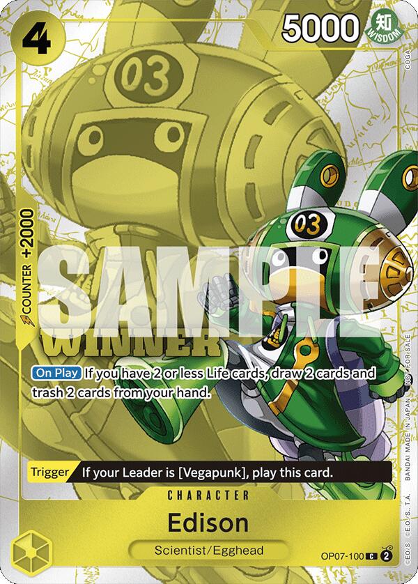 Edison (Winner Pack 2024 Oct.-Dec.) [One Piece Promotion Cards] | Mindsight Gaming