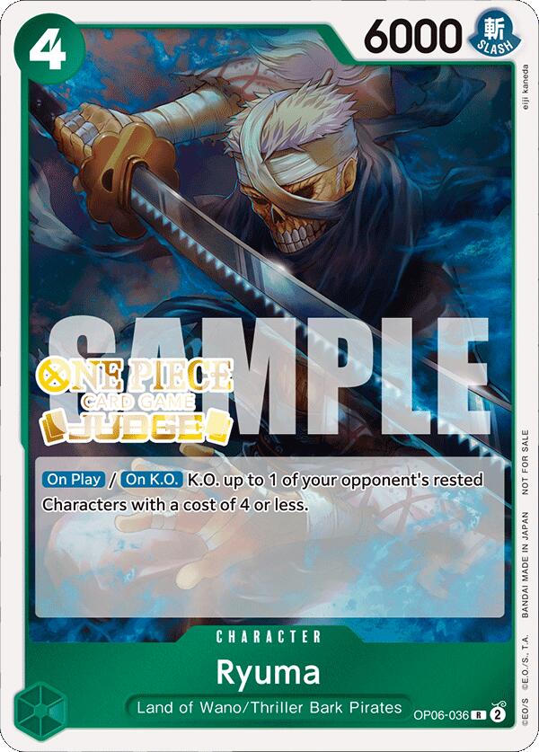 Ryuma (Judge Pack Vol. 4) [One Piece Promotion Cards] | Mindsight Gaming