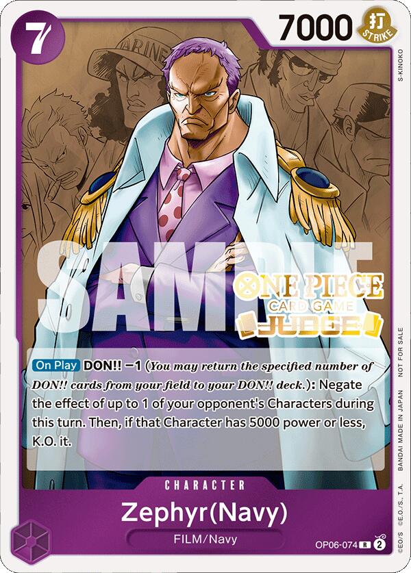 Zephyr (Navy) (Judge Pack Vol. 4) [One Piece Promotion Cards] | Mindsight Gaming