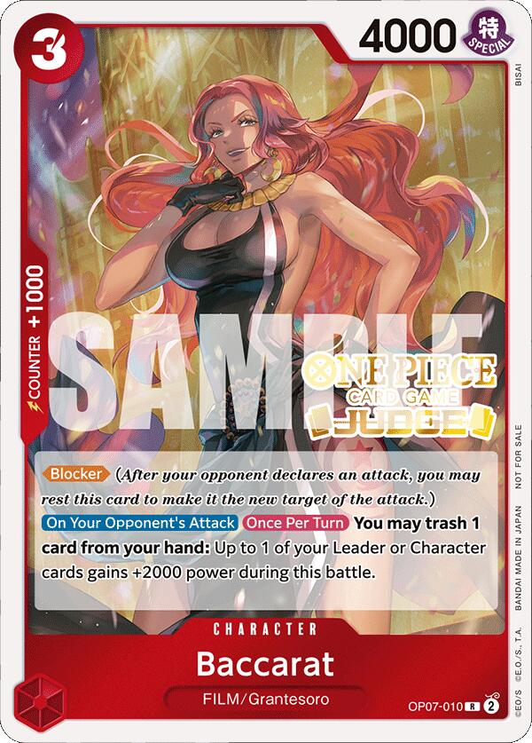 Baccarat (Judge Pack Vol. 4) [One Piece Promotion Cards] | Mindsight Gaming