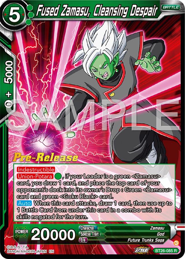 Fused Zamasu, Cleansing Despair (BT26-085) [Ultimate Advent Prerelease Promos] | Mindsight Gaming