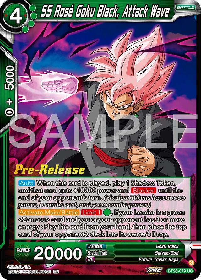 SS Rose Goku Black, Attack Wave (BT26-079) [Ultimate Advent Prerelease Promos] | Mindsight Gaming