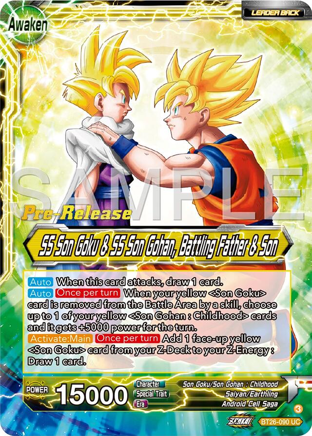 SS Son Goku // SS Son Goku & SS Son Gohan, Battling Father & Son (BT26-090) [Ultimate Advent Prerelease Promos] | Mindsight Gaming