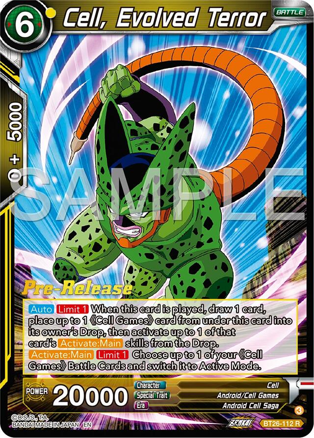 Cell, Evolved Terror (BT26-112) [Ultimate Advent Prerelease Promos] | Mindsight Gaming