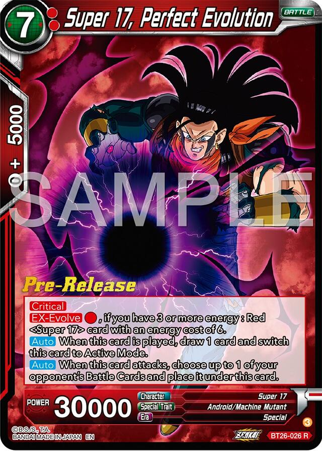 Super 17, Perfect Evolution (BT26-026) [Ultimate Advent Prerelease Promos] | Mindsight Gaming