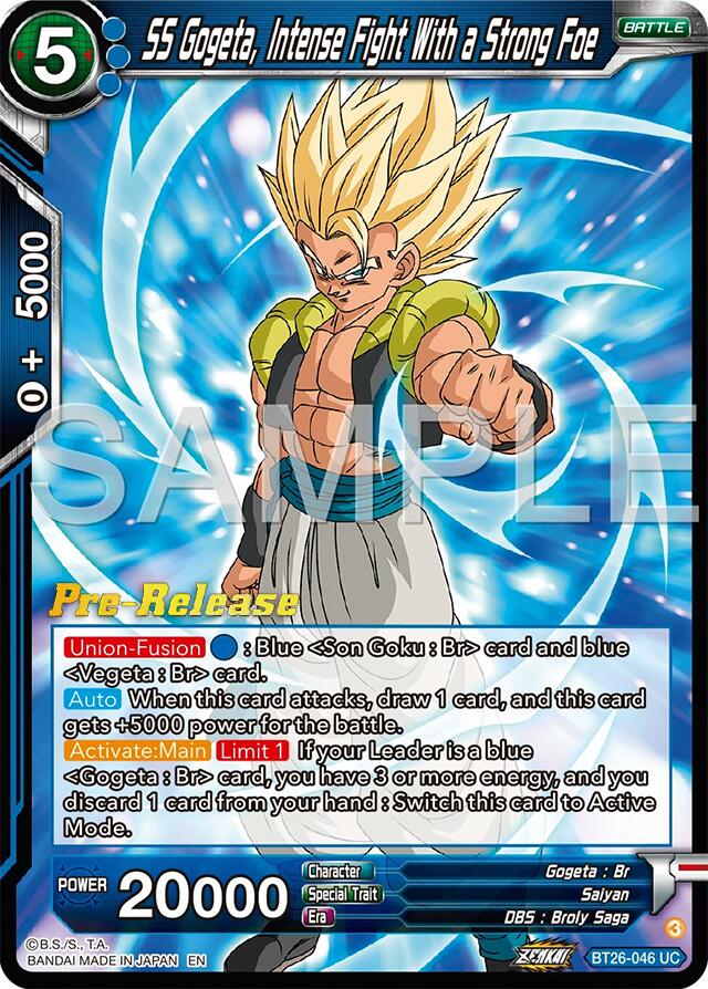 SS Gogeta, Intense Fight With a Strong Foe (BT26-046) [Ultimate Advent Prerelease Promos] | Mindsight Gaming