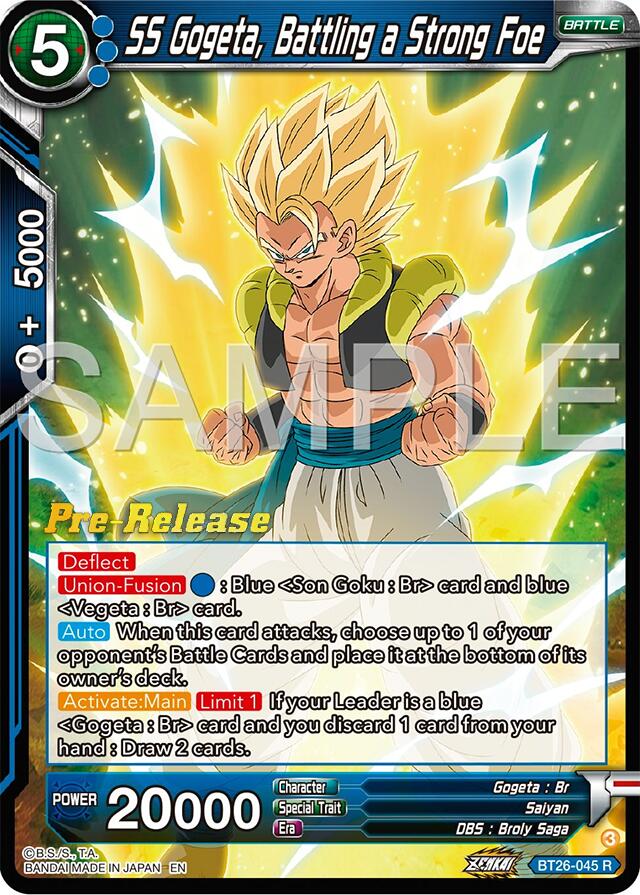 SS Gogeta, Battling a Strong Foe (BT26-045) [Ultimate Advent Prerelease Promos] | Mindsight Gaming