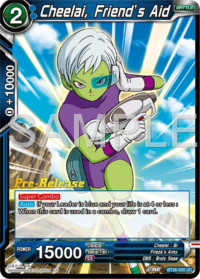 Cheelai, Friend's Aid (BT26-055) [Ultimate Advent Prerelease Promos] | Mindsight Gaming