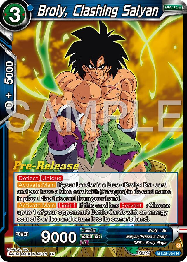 Broly, Clashing Saiyan (BT26-054) [Ultimate Advent Prerelease Promos] | Mindsight Gaming