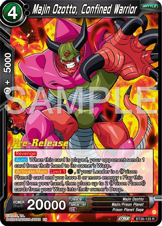 Majin Ozotto, Confined Warrior (BT26-133) [Ultimate Advent Prerelease Promos] | Mindsight Gaming