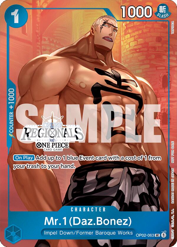 Mr.1 (Daz.Bonez) (Online Regional 2024 Vol. 3) [One Piece Promotion Cards] | Mindsight Gaming