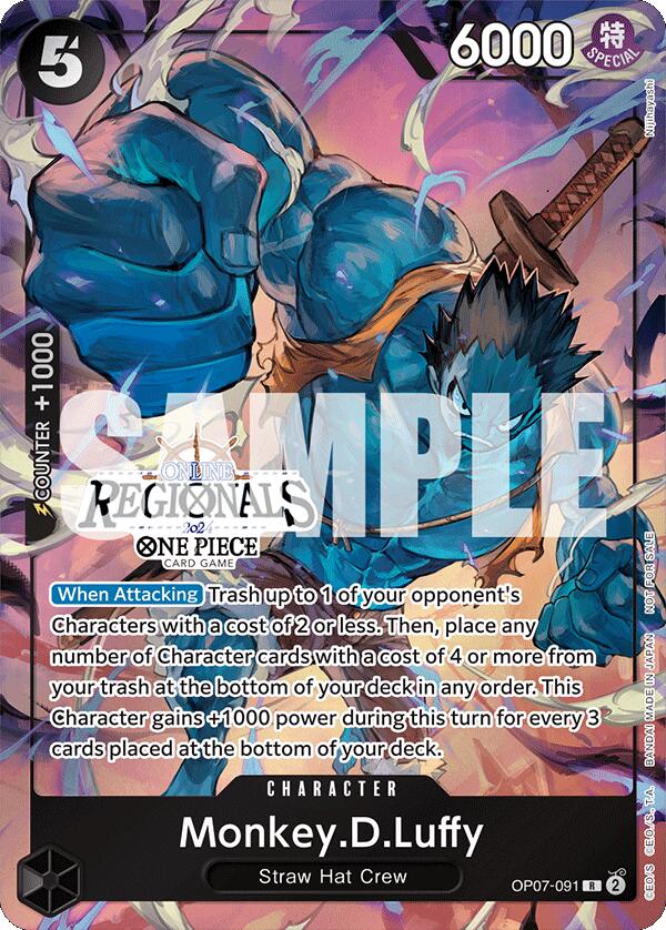 Monkey.D.Luffy (Online Regional 2024 Vol. 3) [One Piece Promotion Cards] | Mindsight Gaming