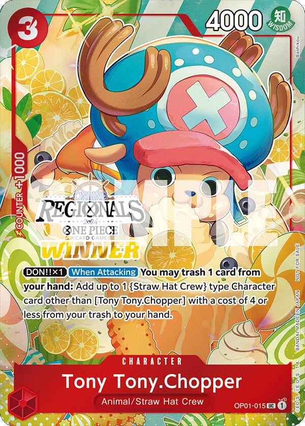 Tony Tony.Chopper (Online Regional 2024 Vol. 3) [Winner] [One Piece Promotion Cards] | Mindsight Gaming