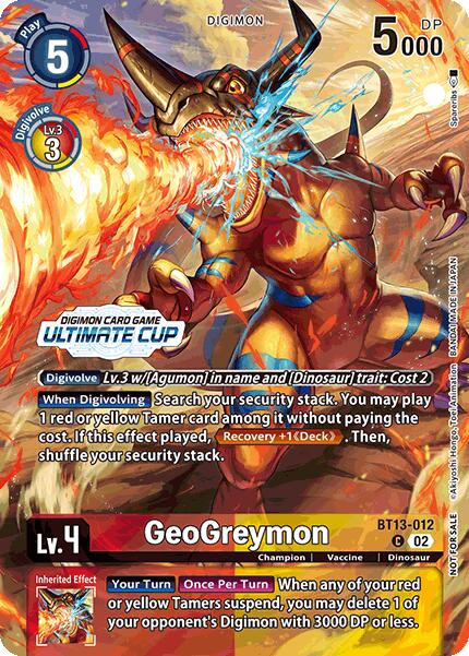 GeoGreymon [BT13-012] (Ultimate Cup 2024) [Versus Royal Knights Booster] | Mindsight Gaming