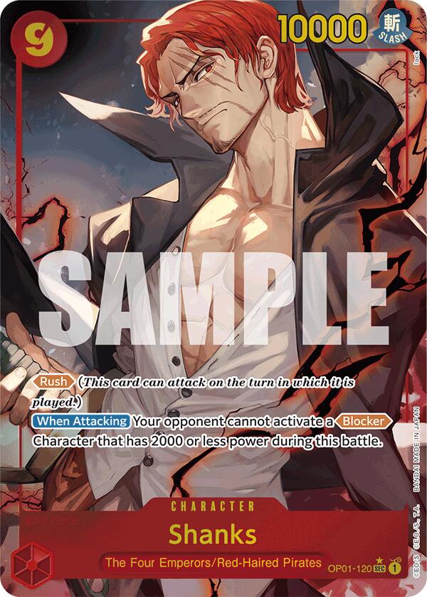 Shanks (OP01-120) (Alternate Art) [Premium Booster -The Best-] | Mindsight Gaming