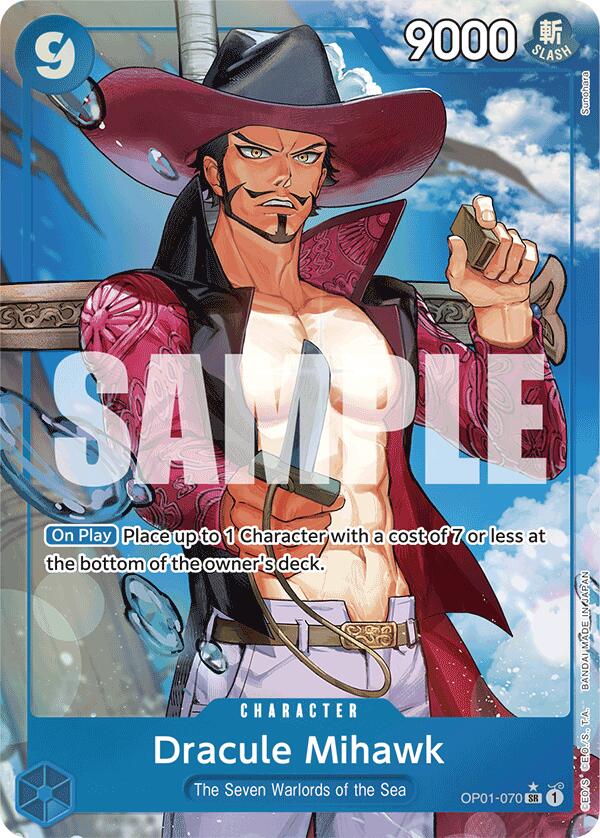 Dracule Mihawk (OP01-070) (Alternate Art) [Premium Booster -The Best-] | Mindsight Gaming