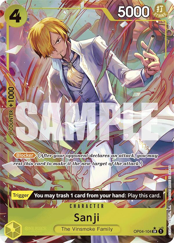 Sanji (OP04-104) (Alternate Art) [Premium Booster -The Best-] | Mindsight Gaming