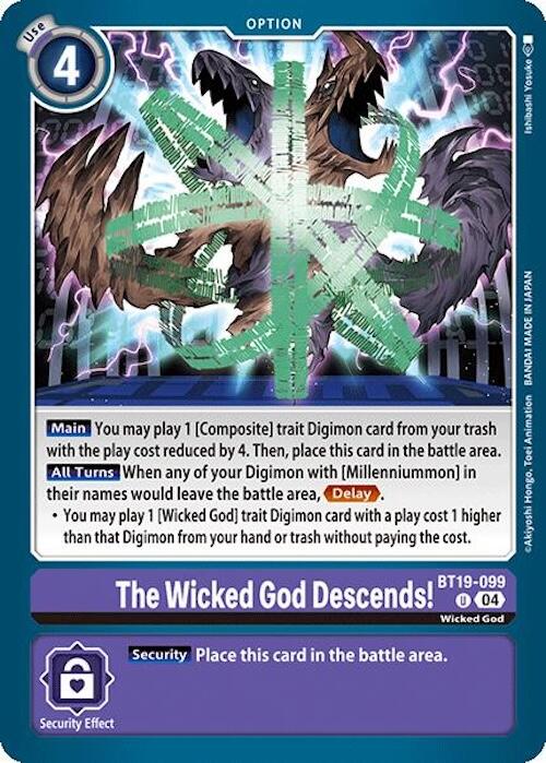 The Wicked God Descends! [BT19-099] [Release Special Booster 2.0] | Mindsight Gaming