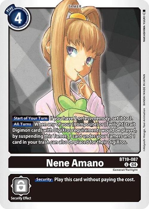 Nene Amano [BT19-087] [Release Special Booster 2.0] | Mindsight Gaming