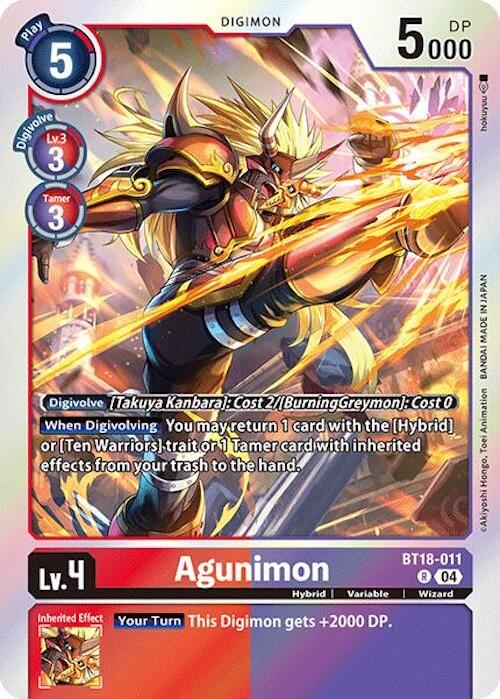 Agunimon [BT18-011] [Release Special Booster 2.0] | Mindsight Gaming